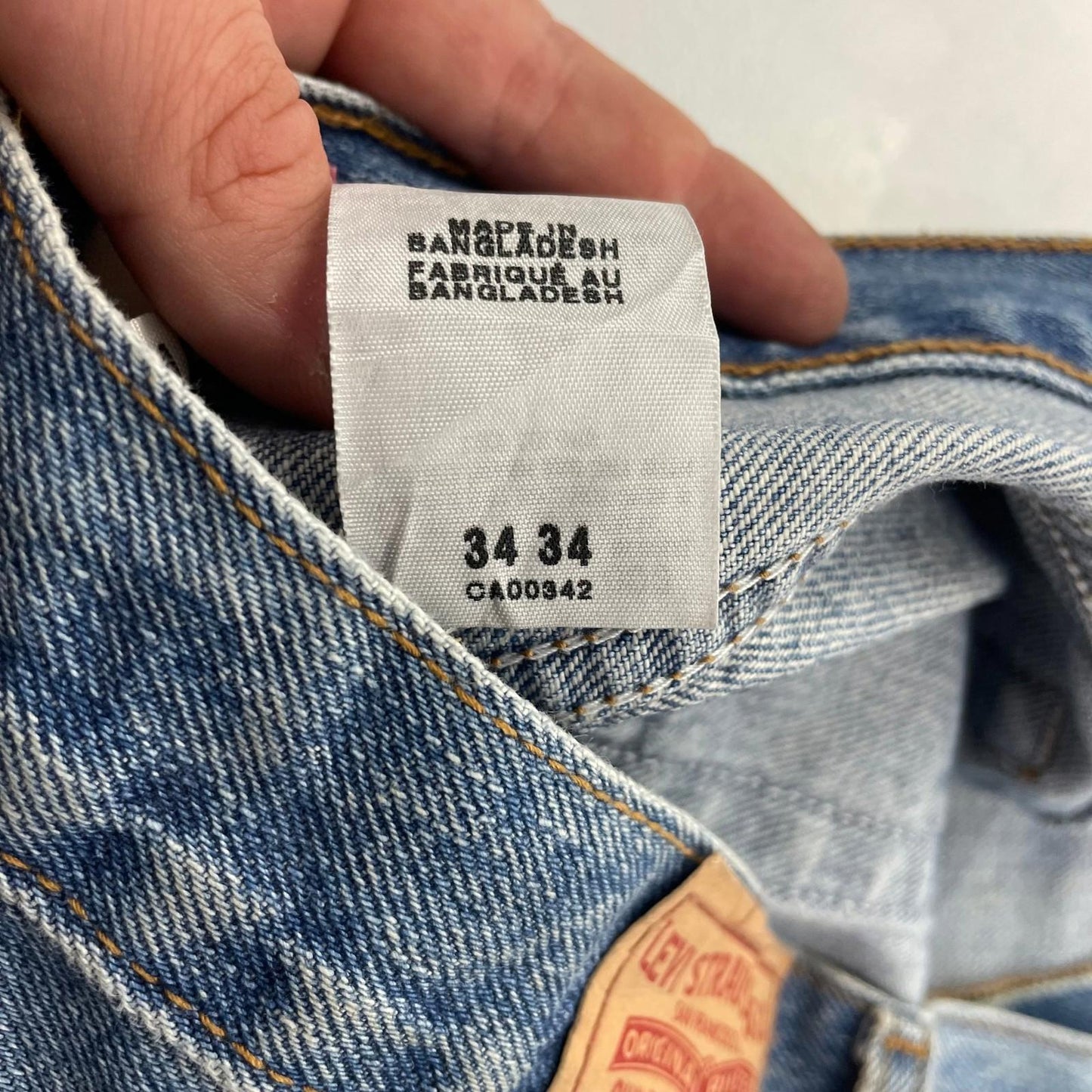 Levi's 516 Jeans Straight Leg Vintage Wash Blue Denim Mens W34 L34