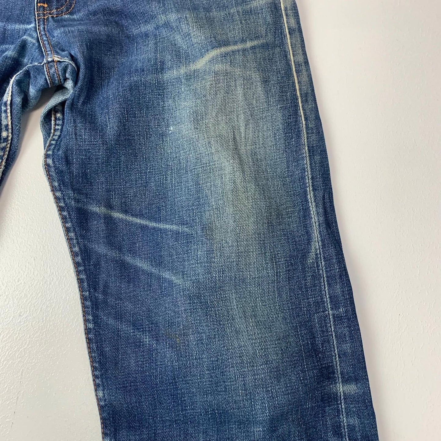 Levi Strauss & Co 505 Straight Leg Classic Blue Denim Jeans Mens W32 L34