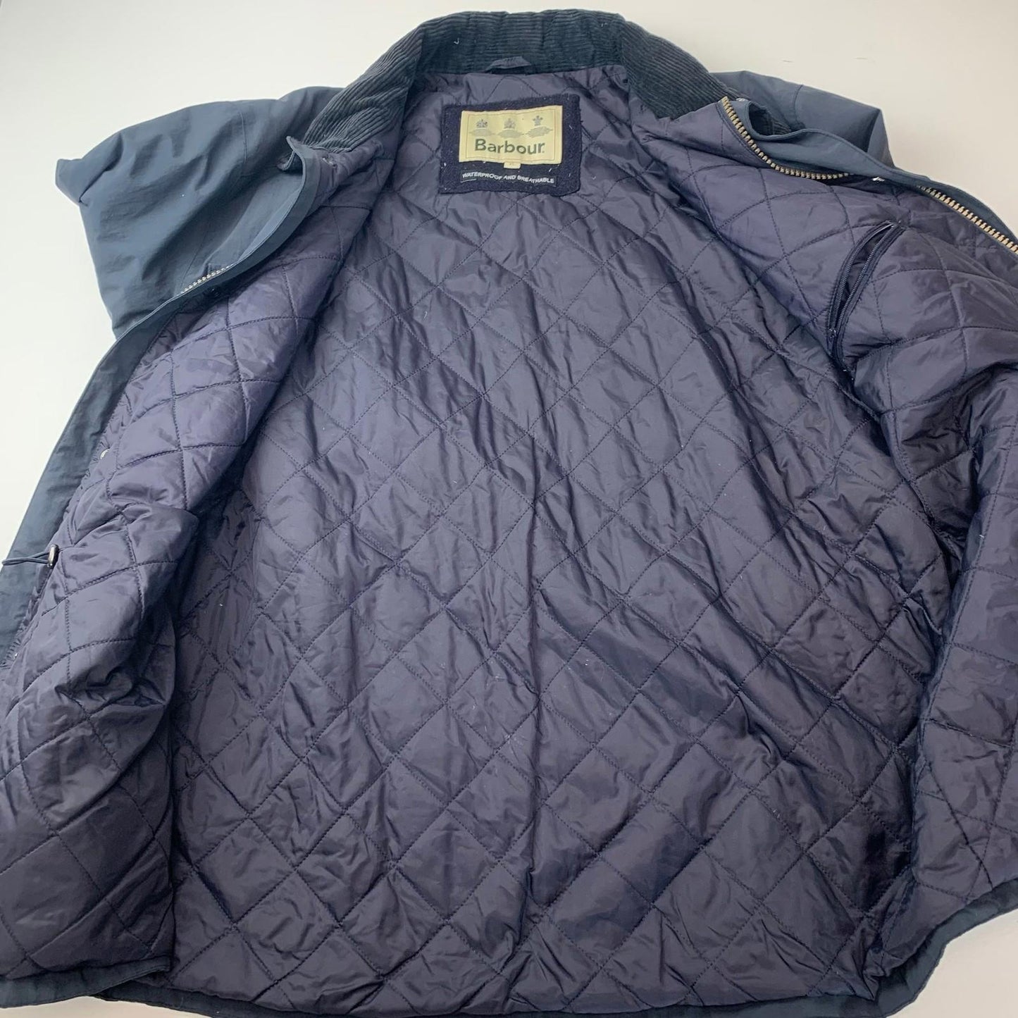 BARBOUR Jersey Jacket Waterproof Breathable Navy Mens XL