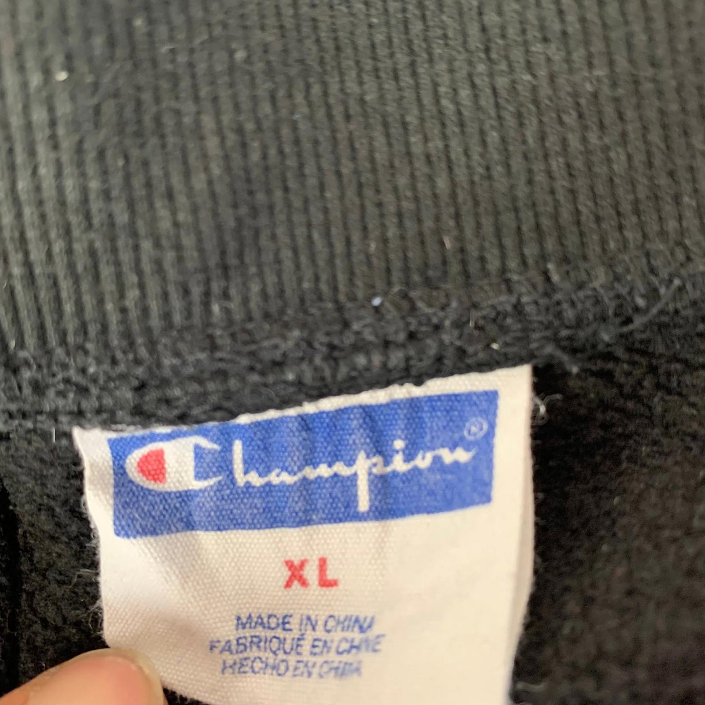 Champion Activewear Trousers Joggers Casual Black Unisex Kids XL