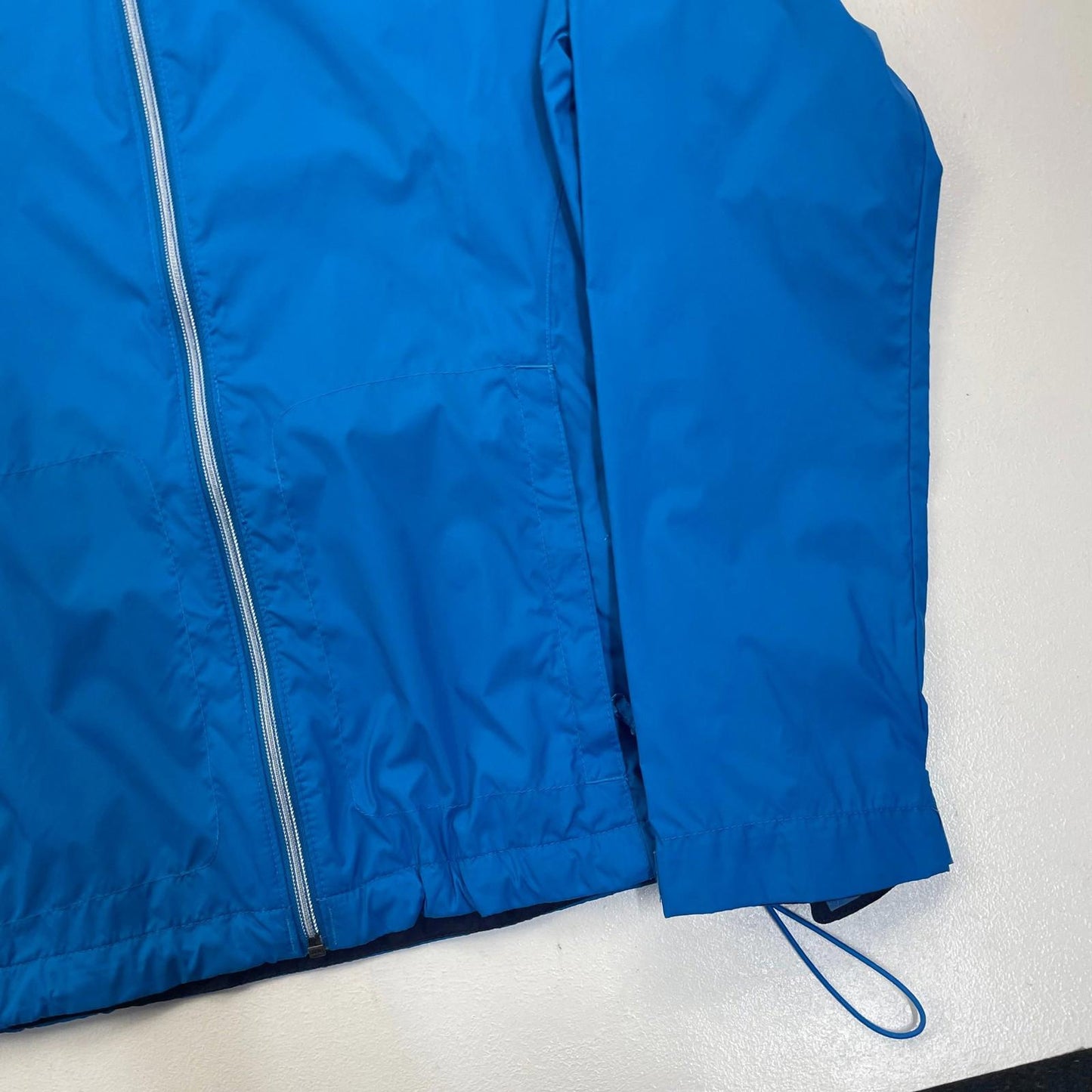Columbia Rain Jacket Hooded Waterproof Lightweight Blue Womens Medium