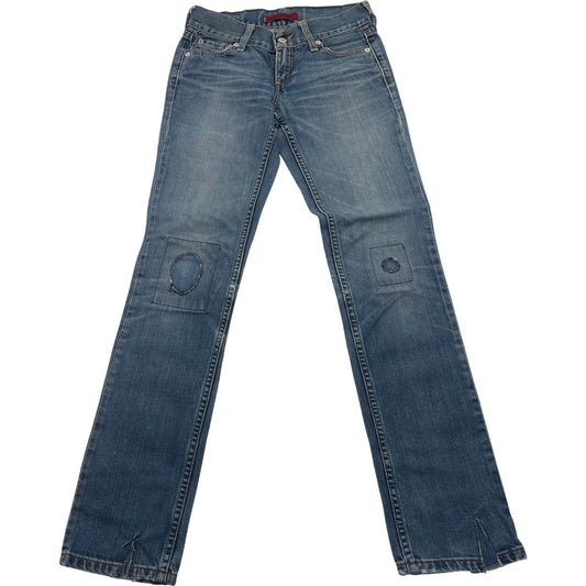 Levi's Patty Anne Jeans Square Cut Slim Leg Blue Women UK 6