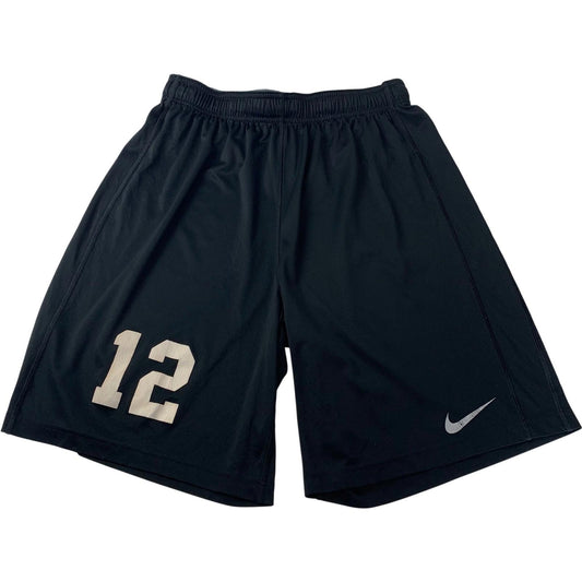 NIKE Dri-FIT Basketball Shorts Elastic Waist Black Mens Large 34-36
