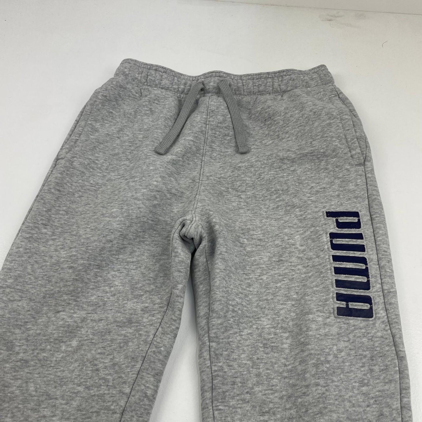 PUMA Track Pants Jogger Style Grey Boys Size L (14-16) Casual Wear