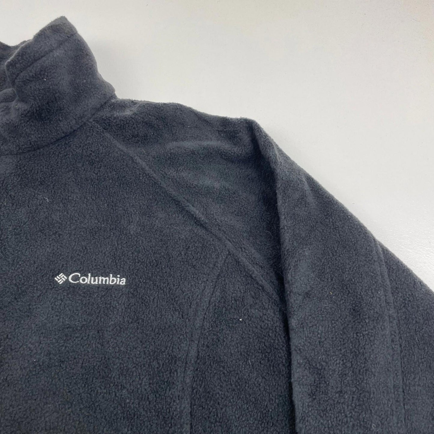 COLUMBIA Fleece Jacket Full Zip Grey Outdoor Casual Mens 2XL