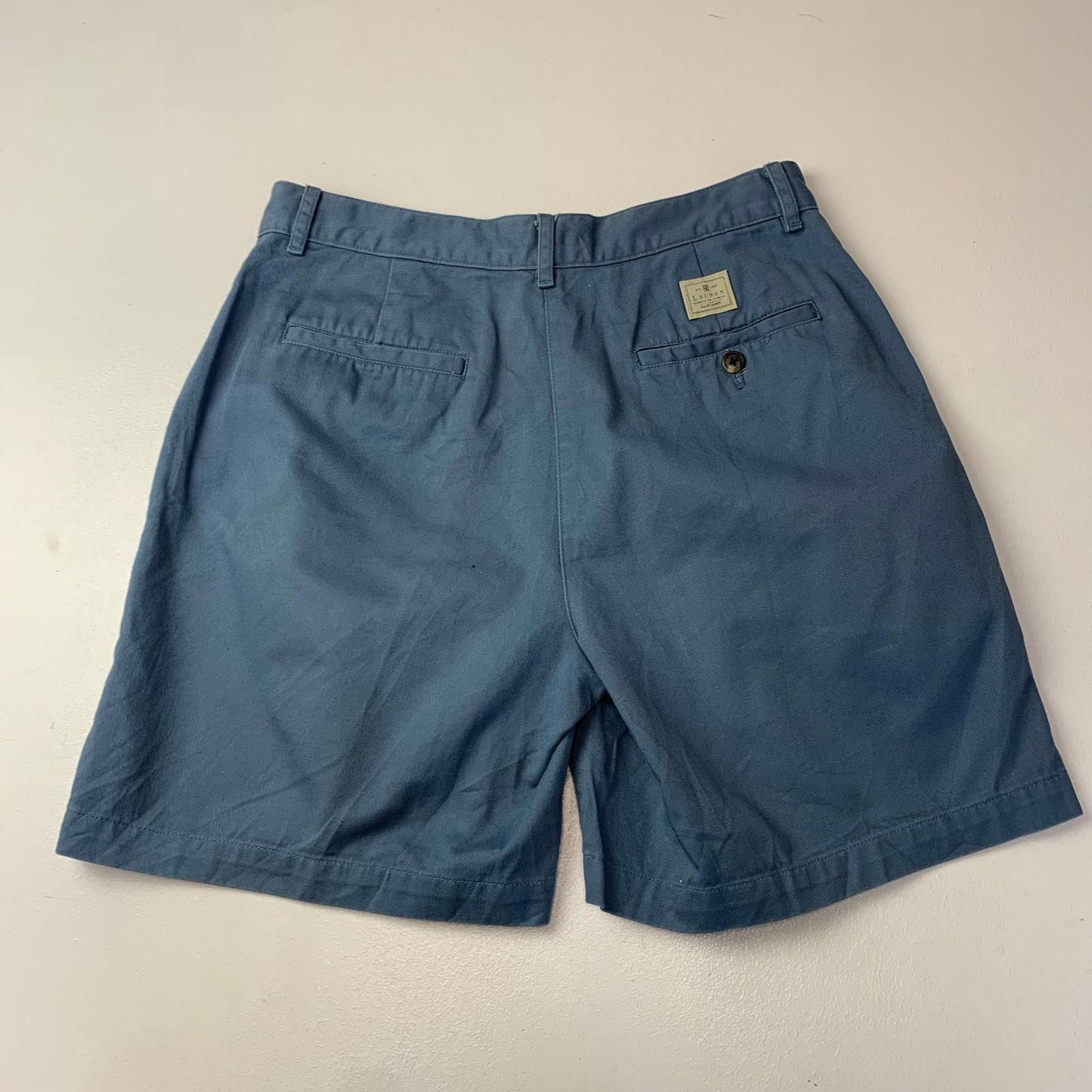 Lauren Ralph Lauren Women's Chino Bermuda Shorts Blue Cotton USA 4 UK 8