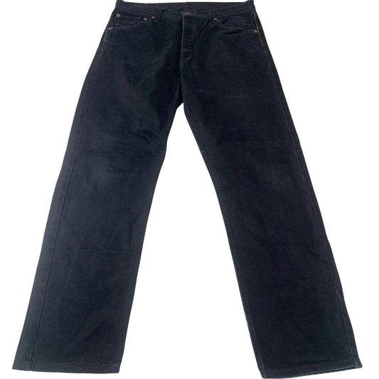 LEVI'S 521 Jeans Regular Fit Straight Leg Black Mens W36 L32