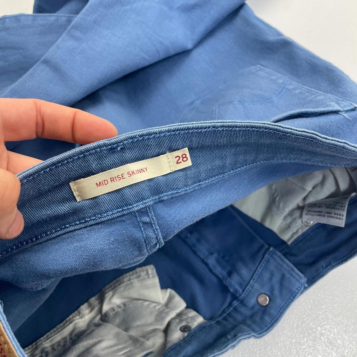 Levi's Mid Rise Skinny Blue Jeans Women's UK 8