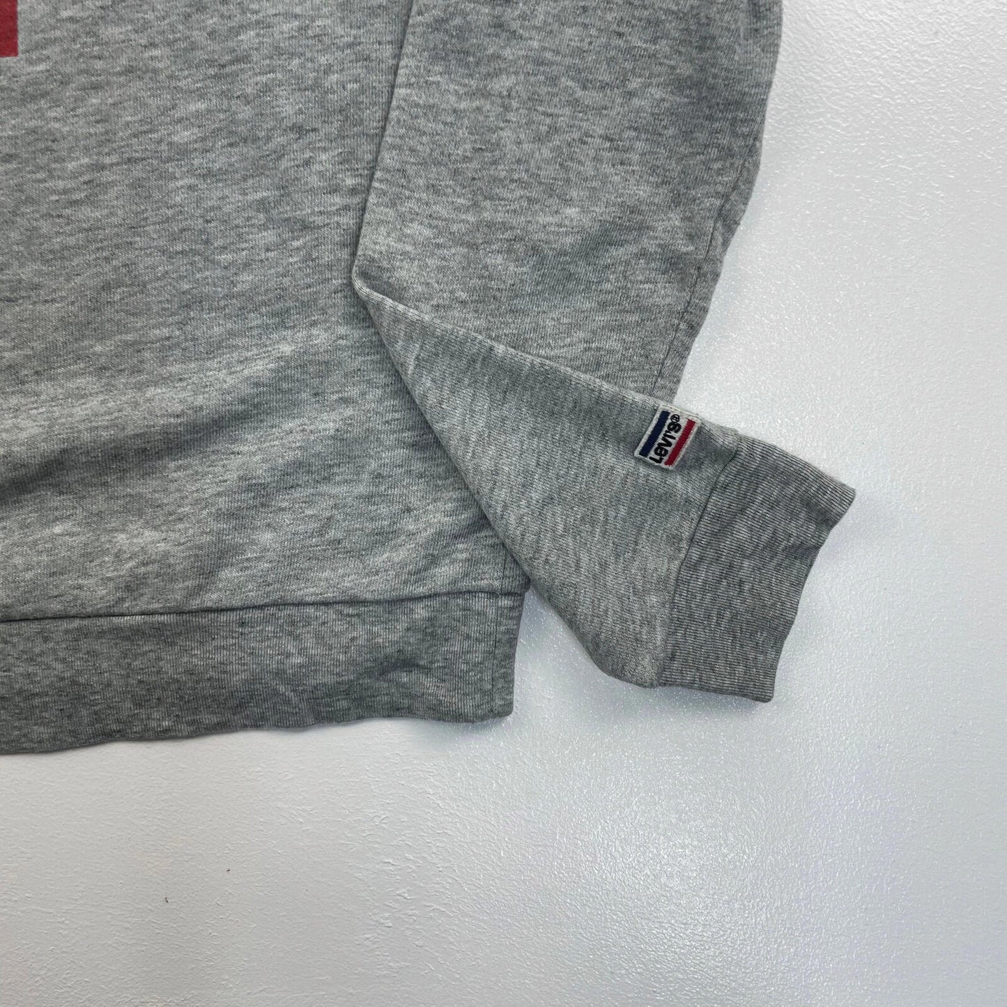 Women’s Levi’s Oversized Grey Spellout Hoodie , Size M