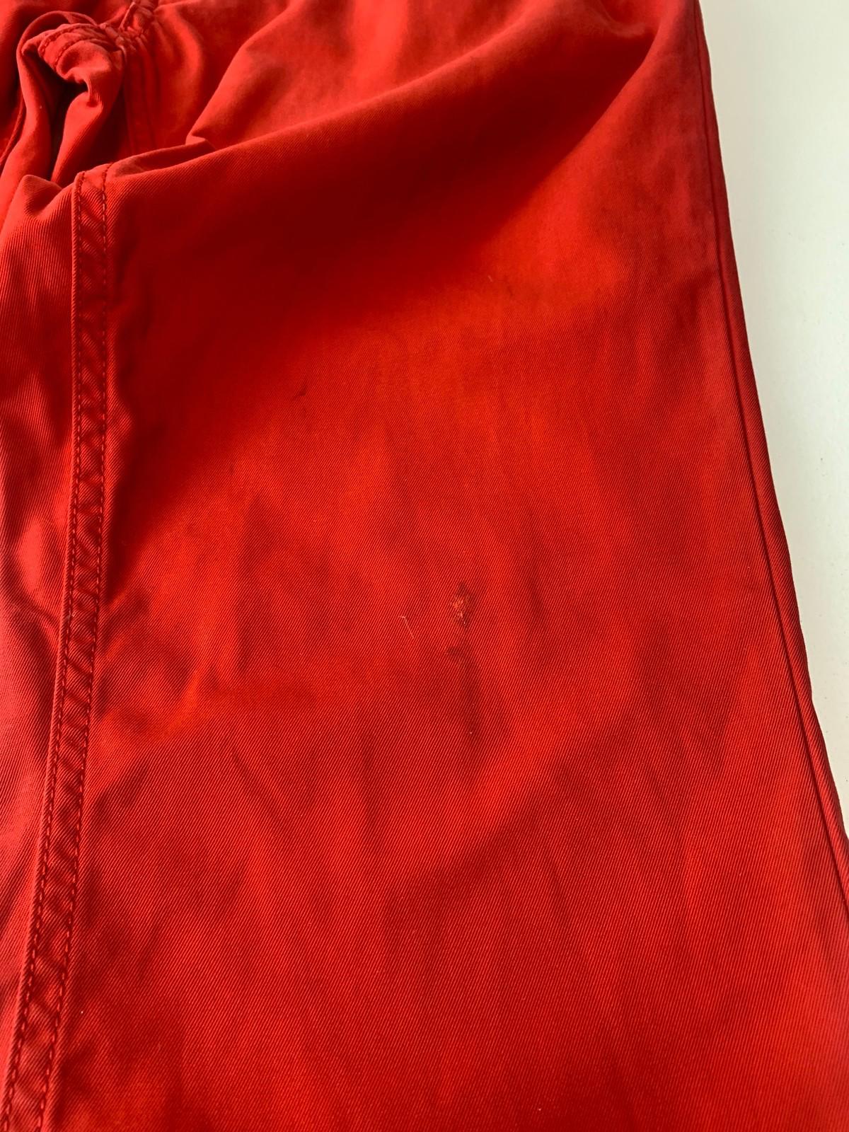 Tommy Hilfiger Red Trousers Straight Cotton Stylish Mens 32/30