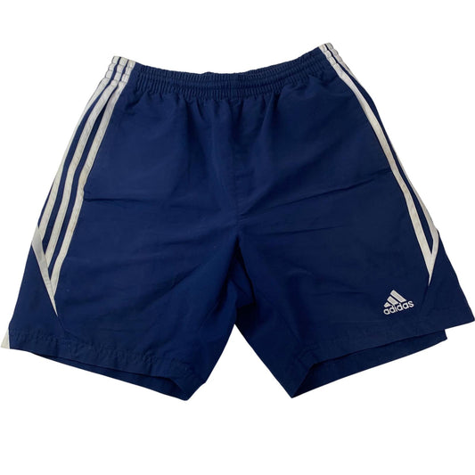 ADIDAS Boys Athletic Shorts Classic Blue Striped Sports UK 15-16Y