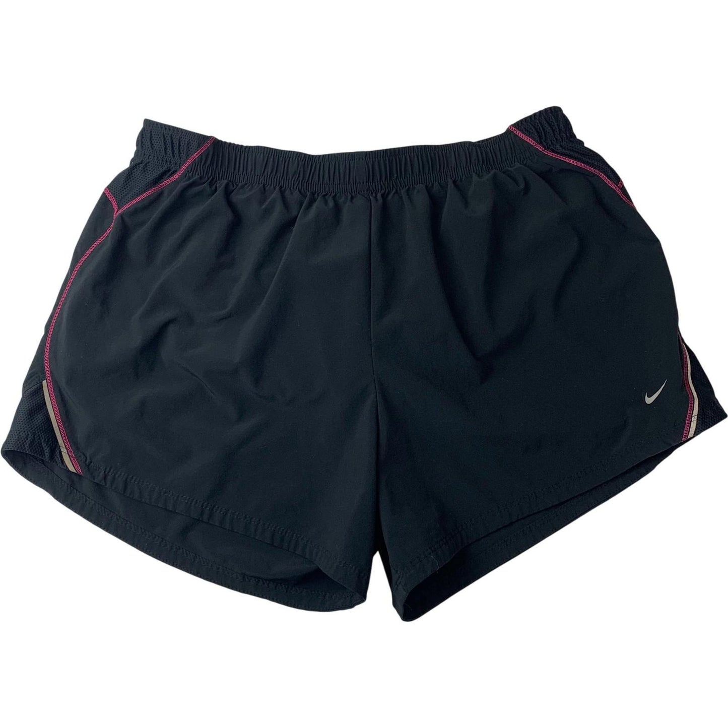 Nike Running Shorts Dri-FIT Black Pink Stitching Womens Medium