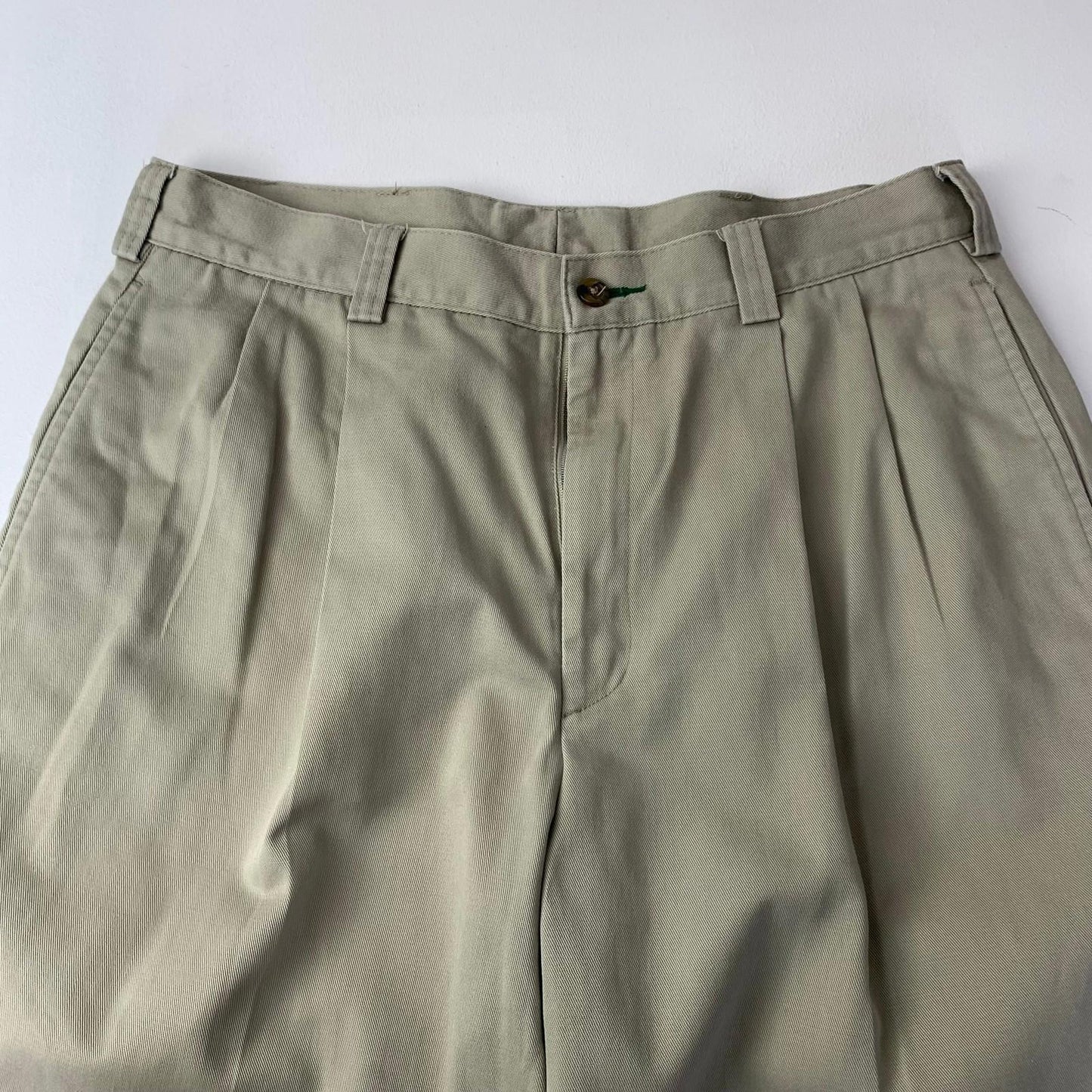 Tommy Hilfiger Trousers Pleated Classic Beige Mens 32