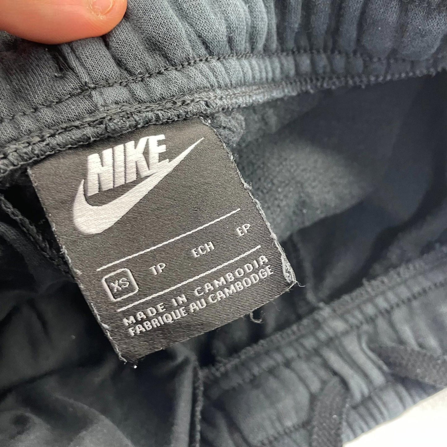 Nike Jogger Sweatpants Elastic Waistband Black Mens XS