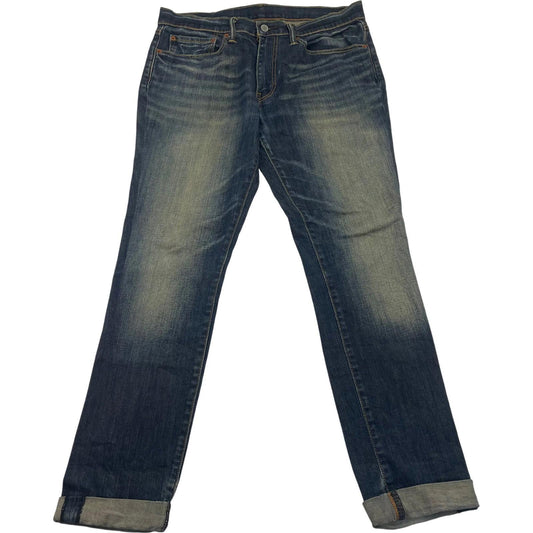 LEVI'S 511 Slim Jeans Distressed Wash Blue Denim Womens W34 L30