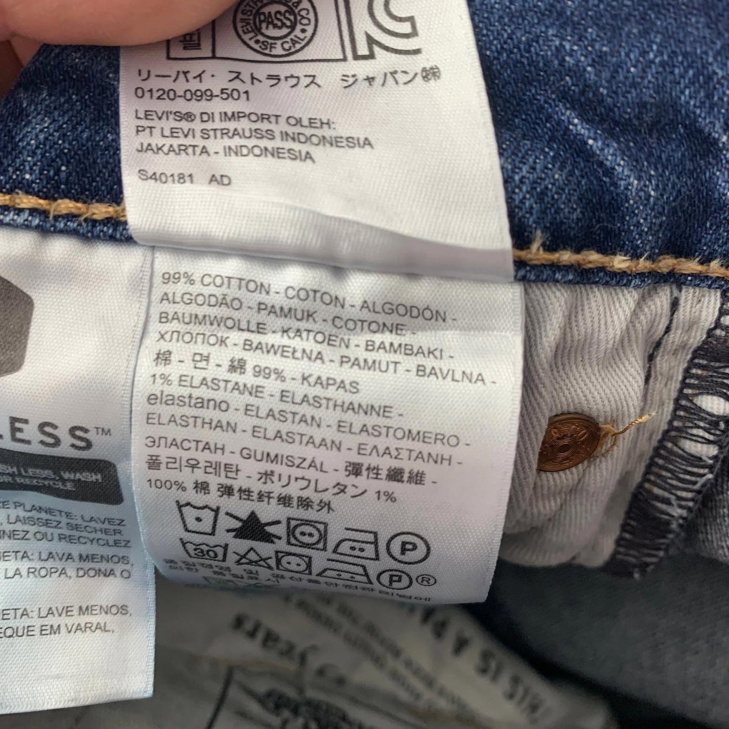 Levi's 502 Tapered Jeans Blue Denim Classic Style Mens W30 L32