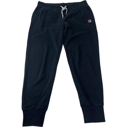 FILA Sweatpants Jogger Style Black Comfort Elastic Waist Womens L UK