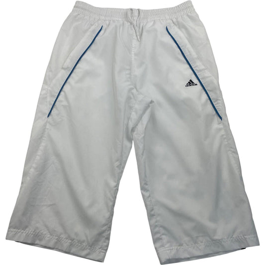 Adidas Activewear Shorts White Athletic Drawstring Men's UK S