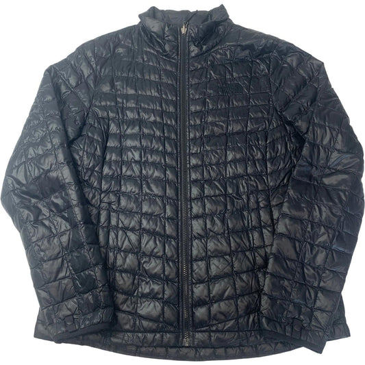 The North Face Thermoball Puffer Jacket Quilted Black Womens Large