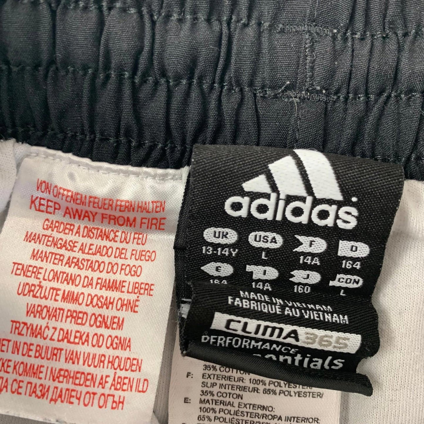 Adidas Clima365 Performance Athletic Shorts Black Boys 13-14 Years