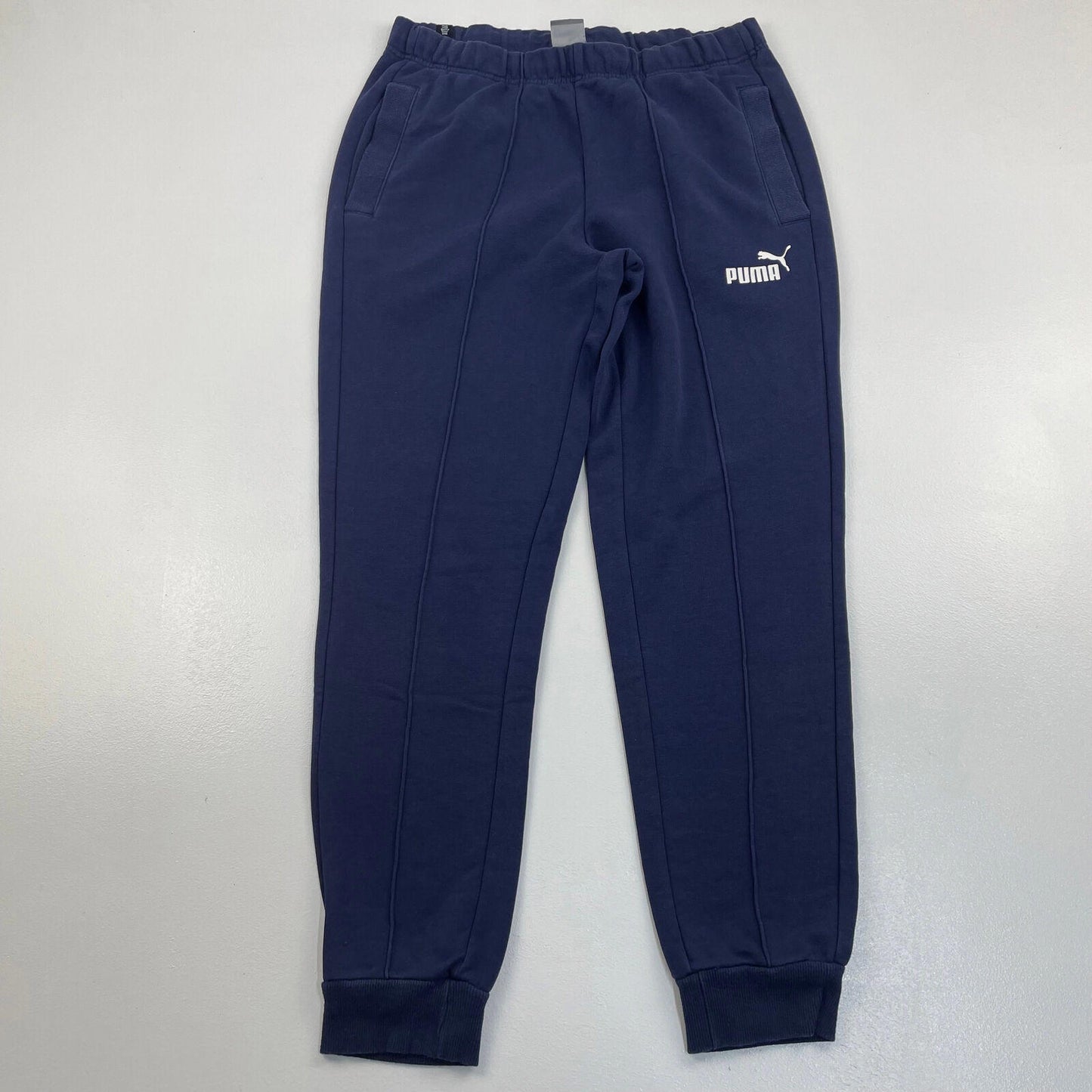 Women’s PUMA Dark Blue Centre Line Joggers , Sweatpants , Size Large