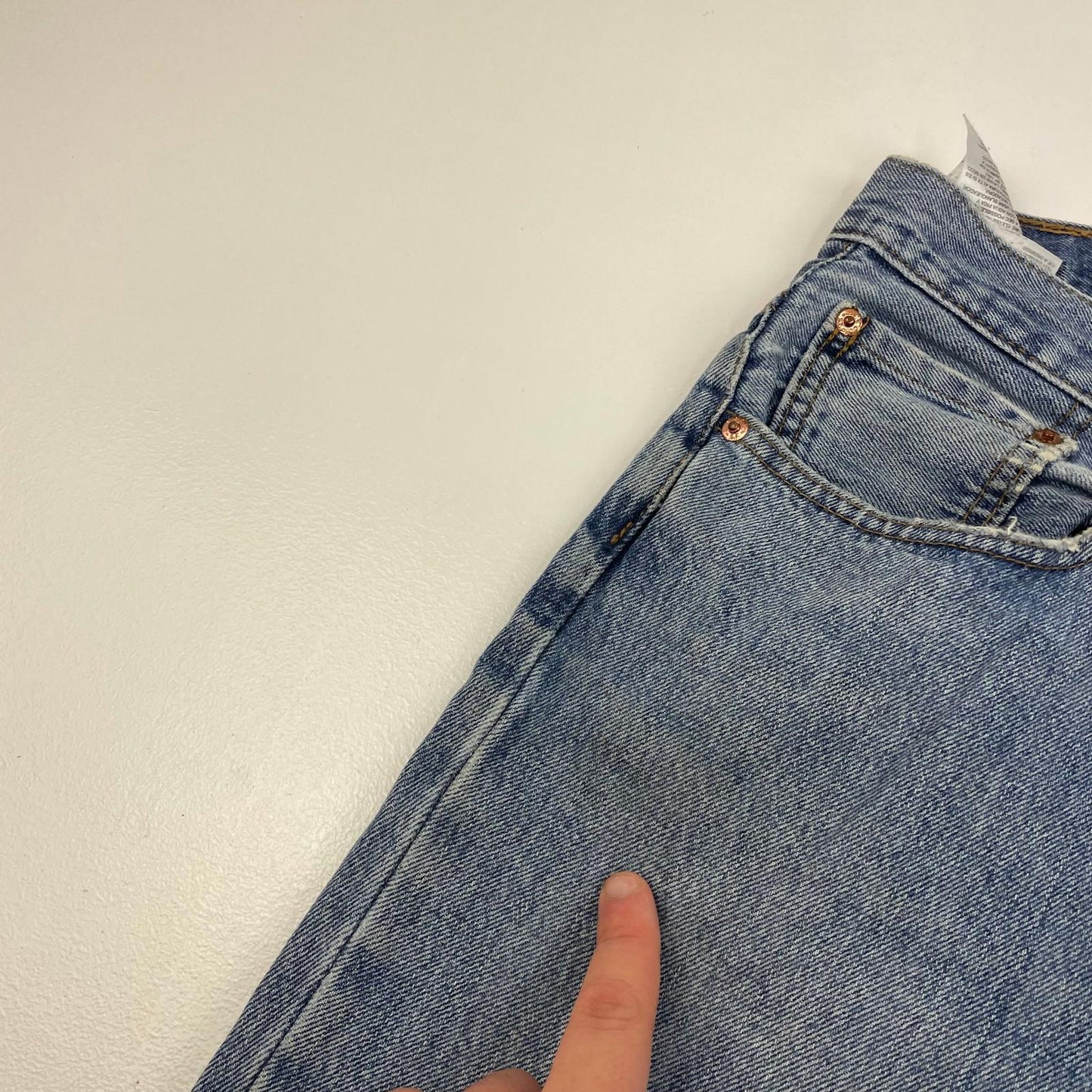 LEVI'S 516 Straight Leg Classic Denim Jeans Blue Vintage Mens 36W 30L