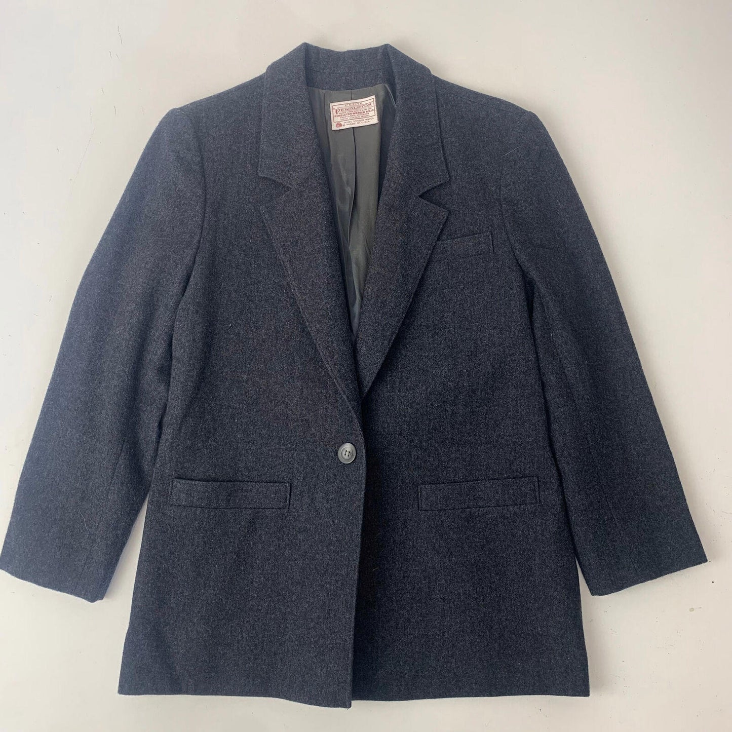 Women’s PENDLETON Grey Pure Virgin Wool Jacket / US8 / UK 10 / Small / USA Made
