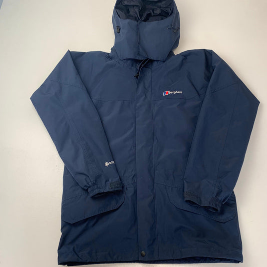 Mens BERGHAUS GORETEX Jacket / Blue / XS / Hiking / Trekking/ Camping / Walking