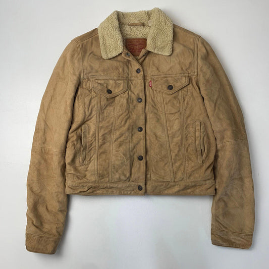 Women’s LEVIS Suede Sherpa Jacket / Small