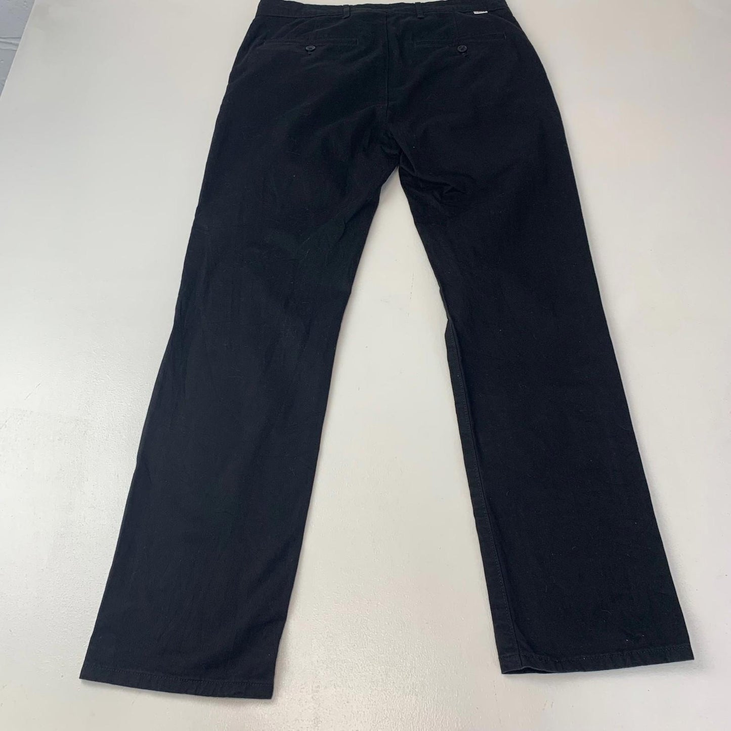 Levi's Chino Trousers Straight Black Button Fly Mens W32 L32