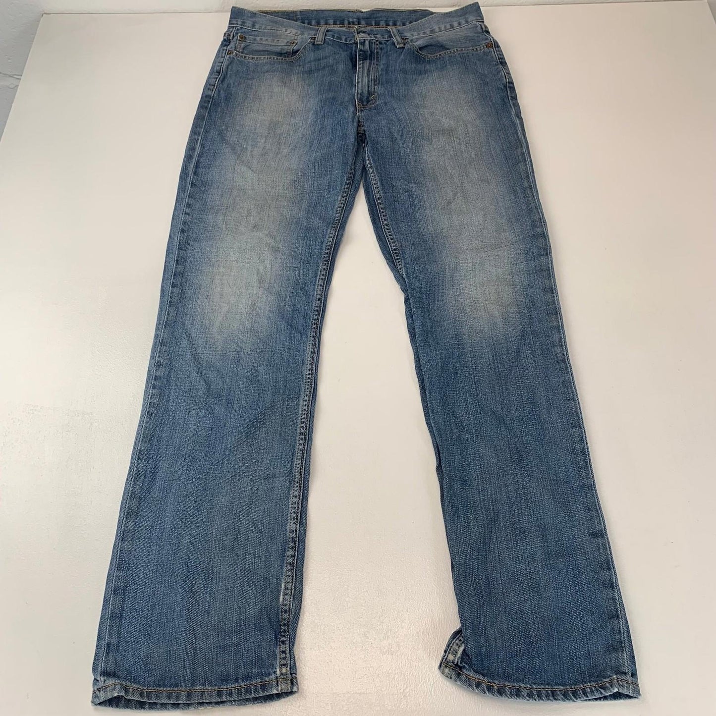 LEVI'S 514 Straight Fit Jeans Classic Blue Denim Mens W34 L34