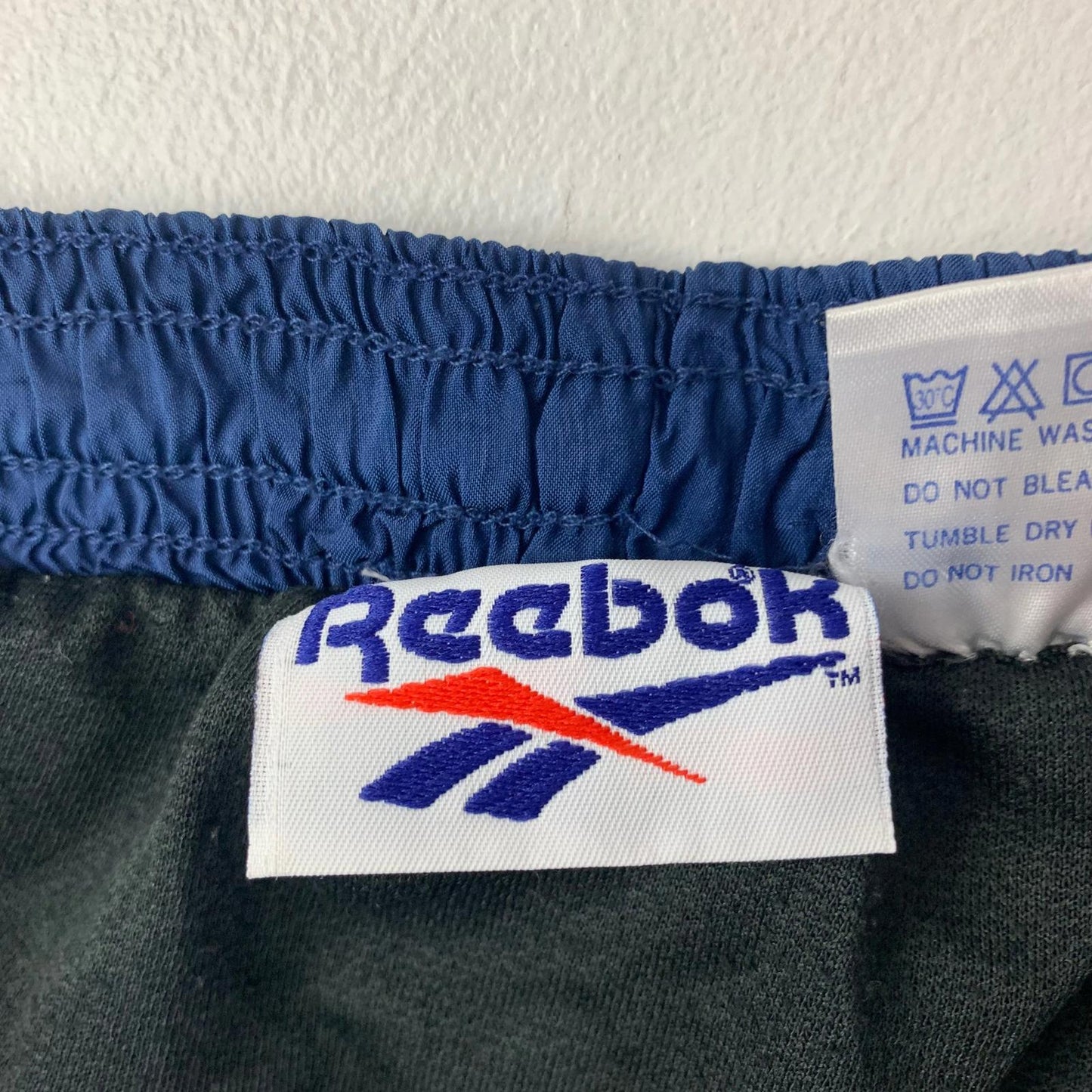 Reebok Athletic Shorts Elastic Waist Blue Sports Mens L