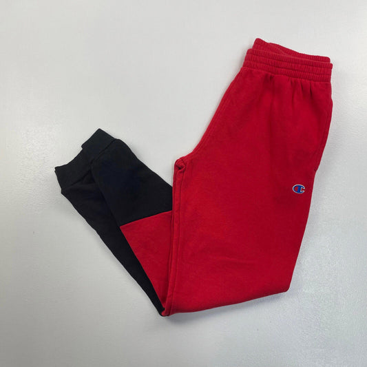 Boys CHAMPION Red & Black Joggers , Sweatpants , Size Youth L