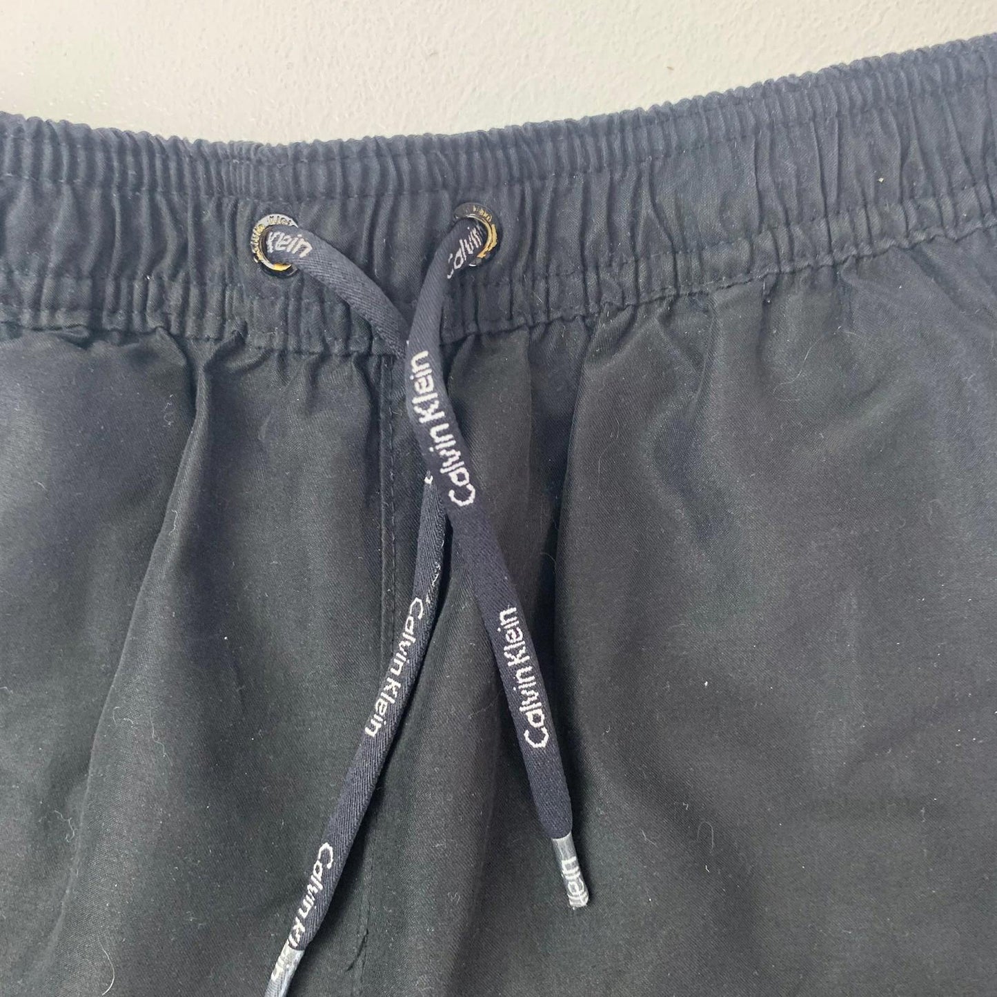 CALVIN KLEIN Swim Shorts Black Logo Tape Men’s Small S