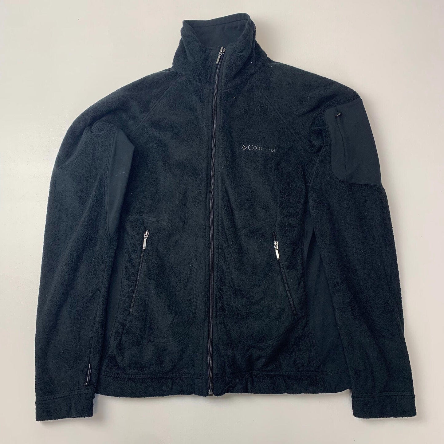 Women’s COLUMBIA XS Full Zip Fleece Jacket / Black / Extra Small