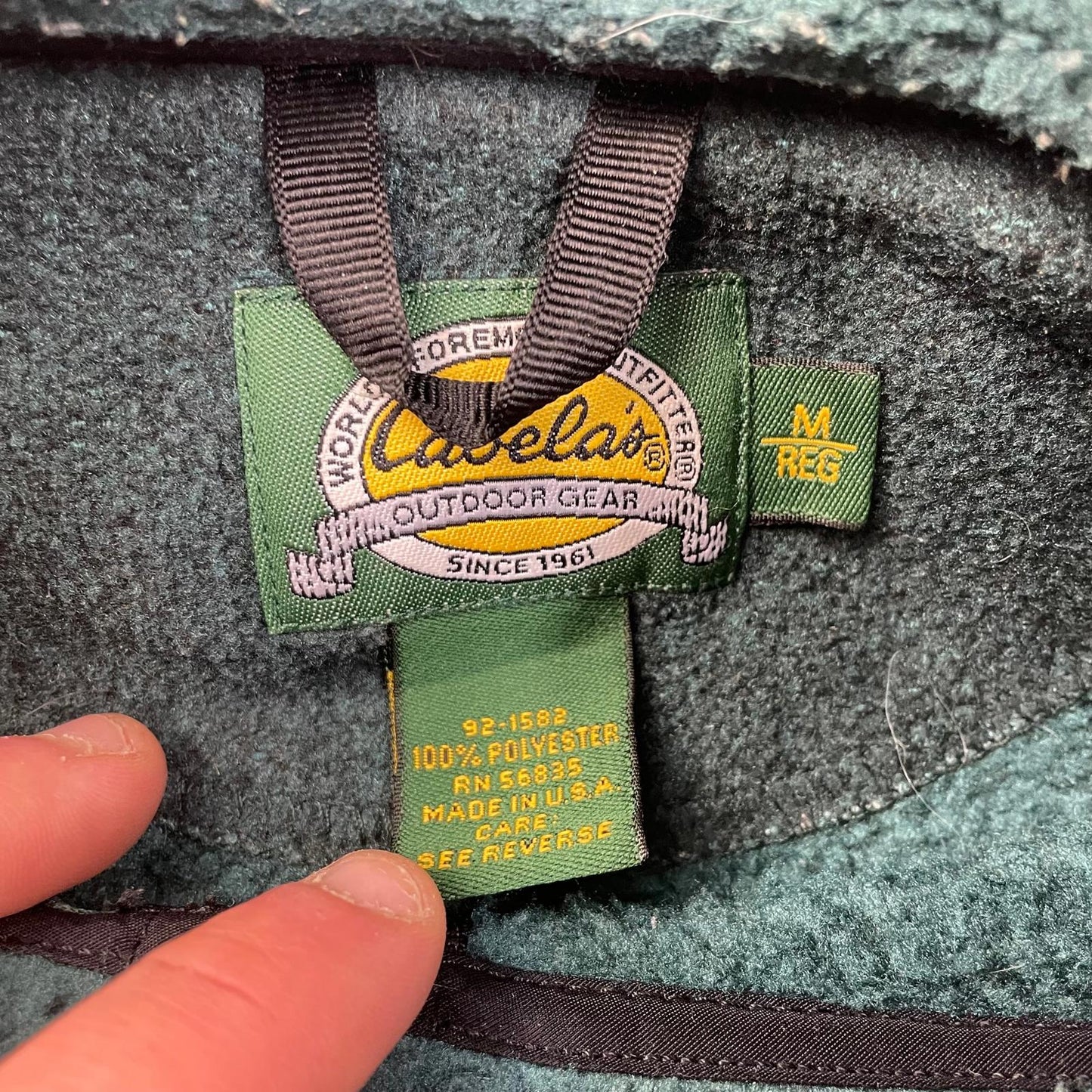 Cabela's Fleece Jacket Outdoor Gear Green Warm Zipper Women's Medium
