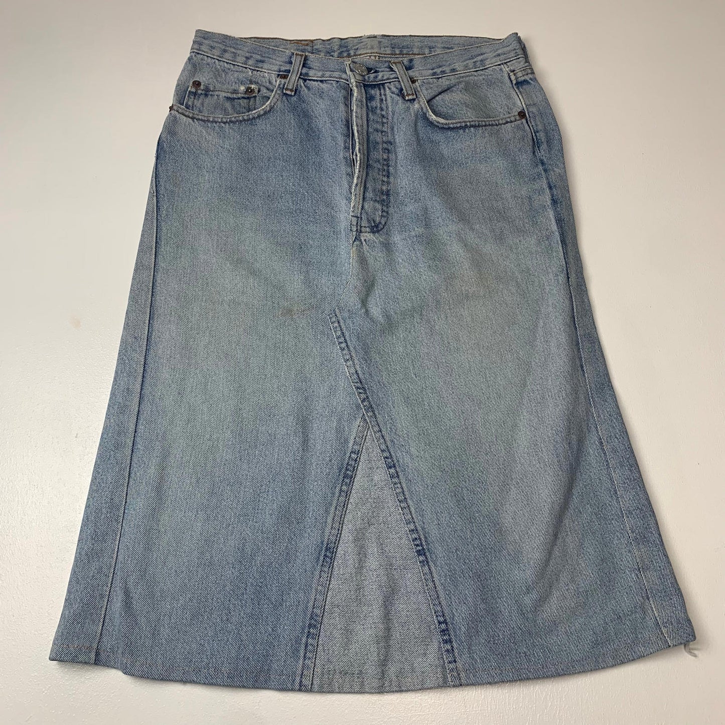 Women’s Remade Levis Skirt / Blue / W30”
