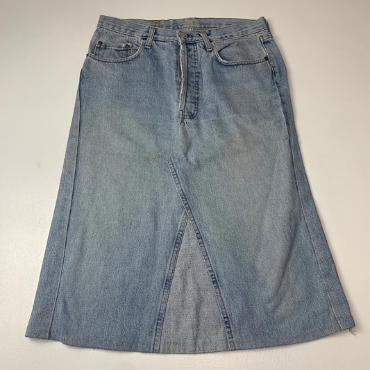 Women’s Remade Levis Skirt / Blue / W30”