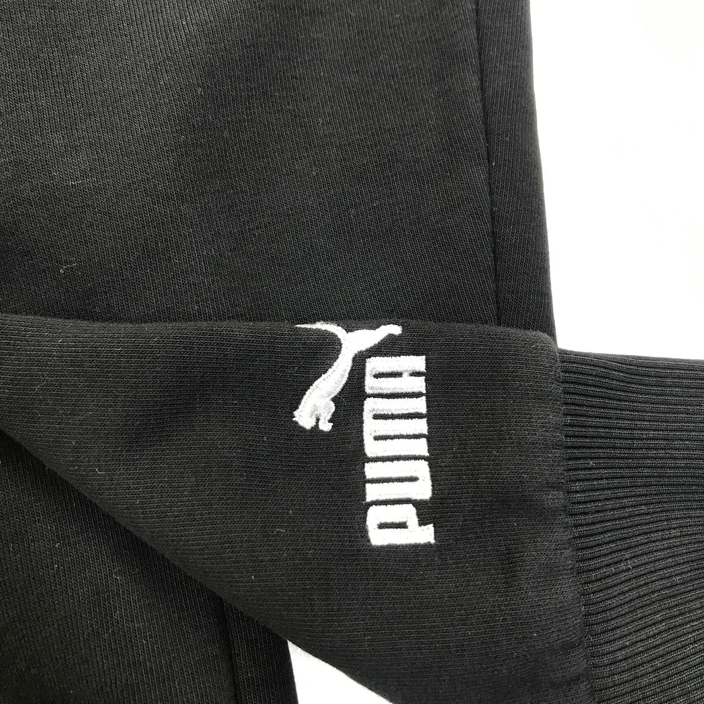 Womens PUMA Black Spellout Hoodie , Size 2XL