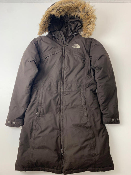 Women’s THE NORTH FACE Hyvent Padded Winter Coat / Brown / Small / Long Jacket