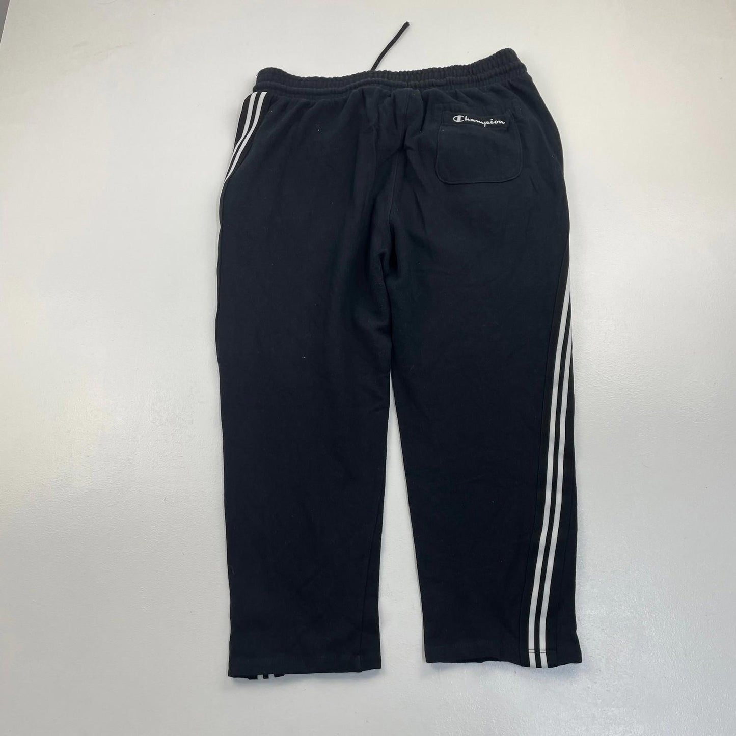 Champion Activewear Trousers Sideline Striped Black Womens Large