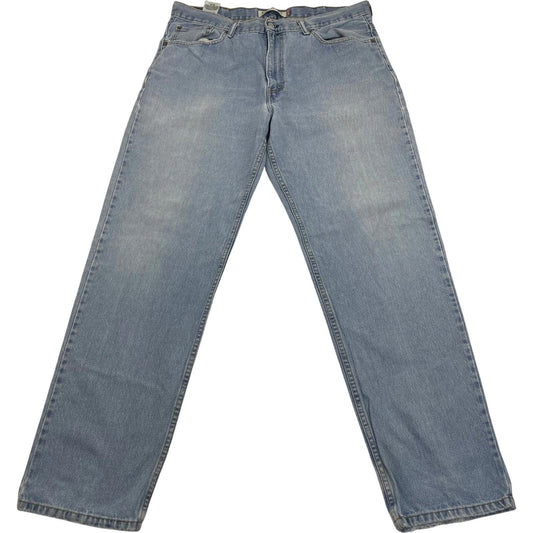 LEVI'S 550 Relaxed Fit Straight Leg Denim Light Wash Jeans Mens W38 L34