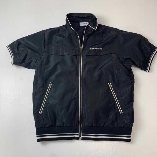 Women’s REEBOK CLASSIC Short Sleeved Windbreaker Jacket / Small / Black