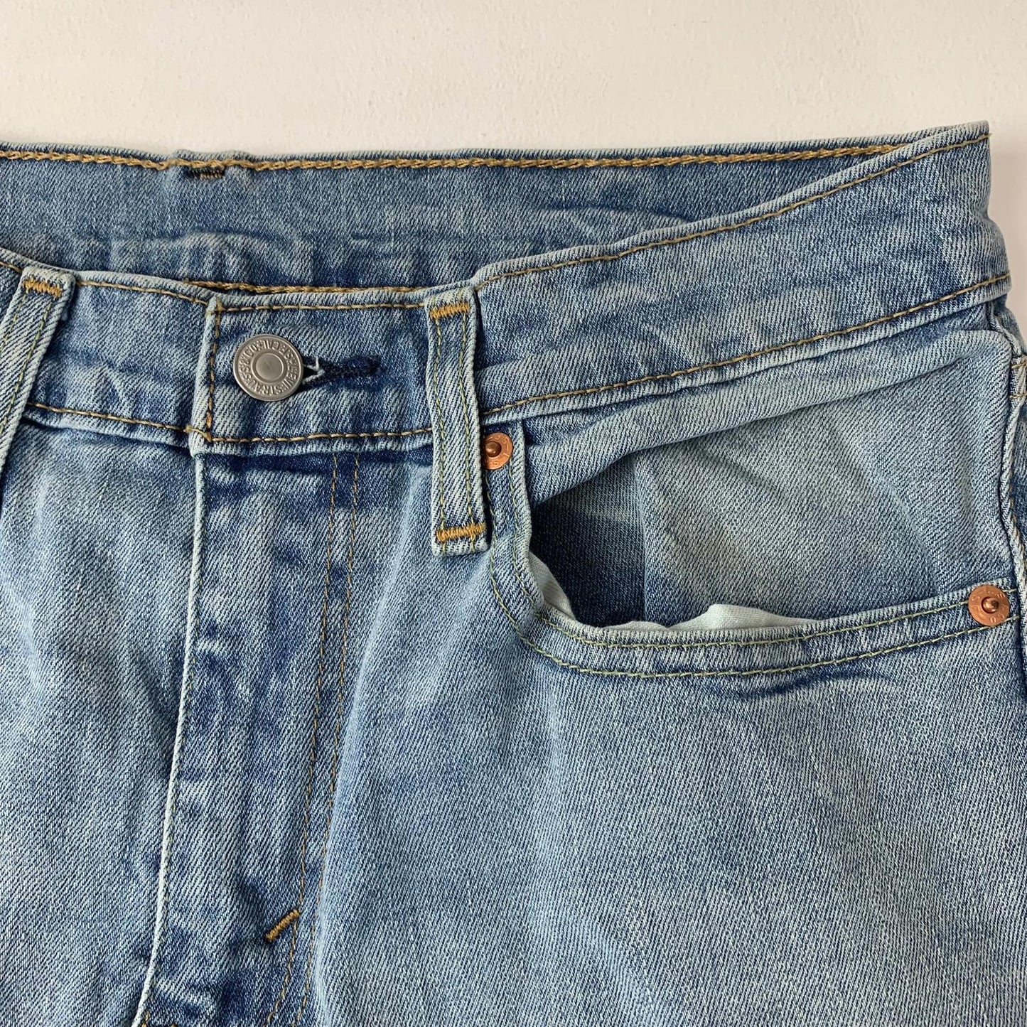 LEVI'S 502 Jeans Straight Leg Light Wash Blue Women's W31 L30