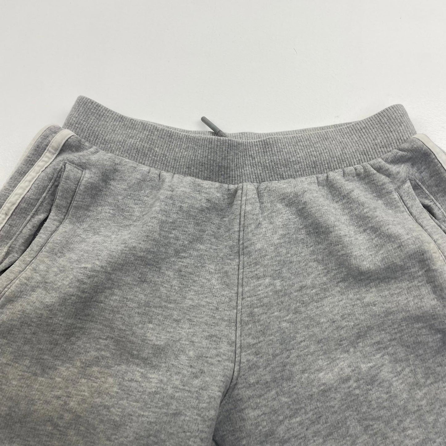 Adidas Kids Sweat Shorts Grey Elastic Waist Boys UK 11-12 M