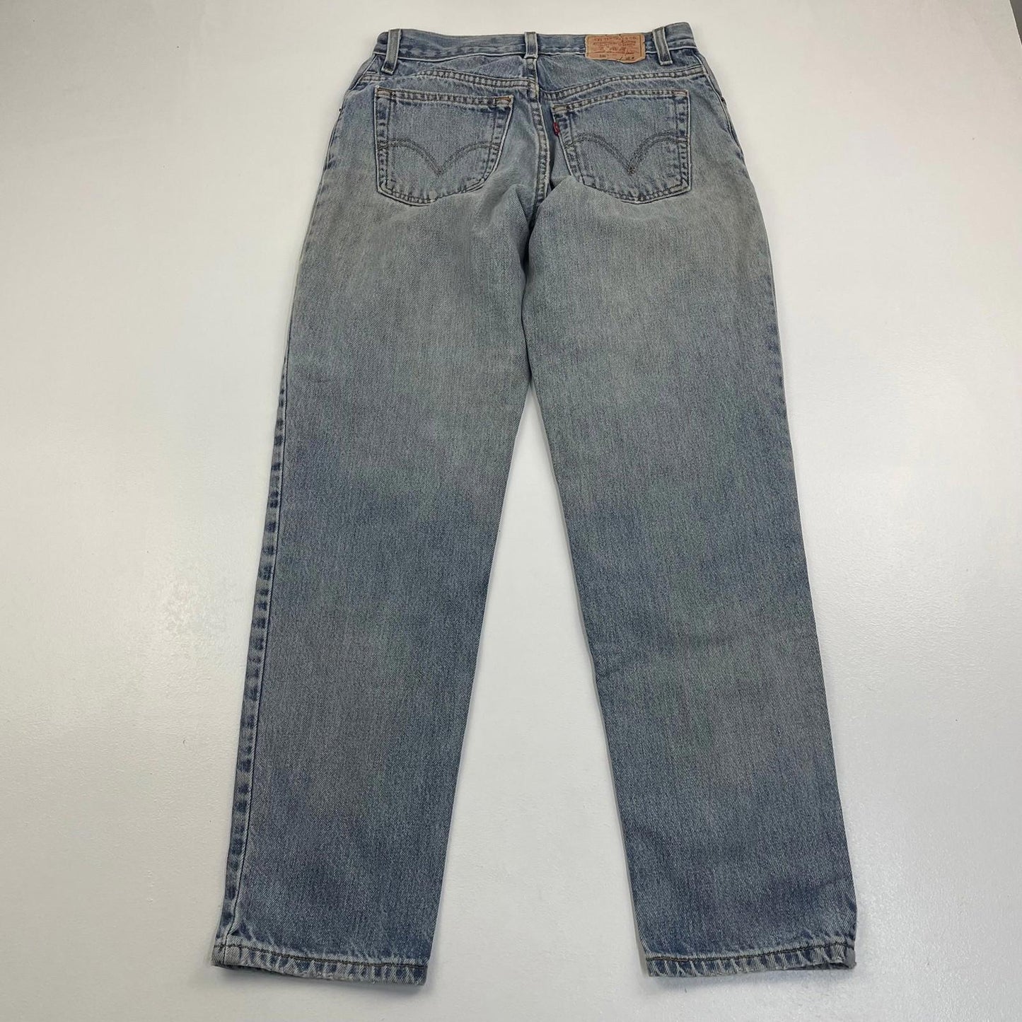 LEVI'S 550 Jeans Classic Relaxed Tapered Blue Denim Women's UK 8 M