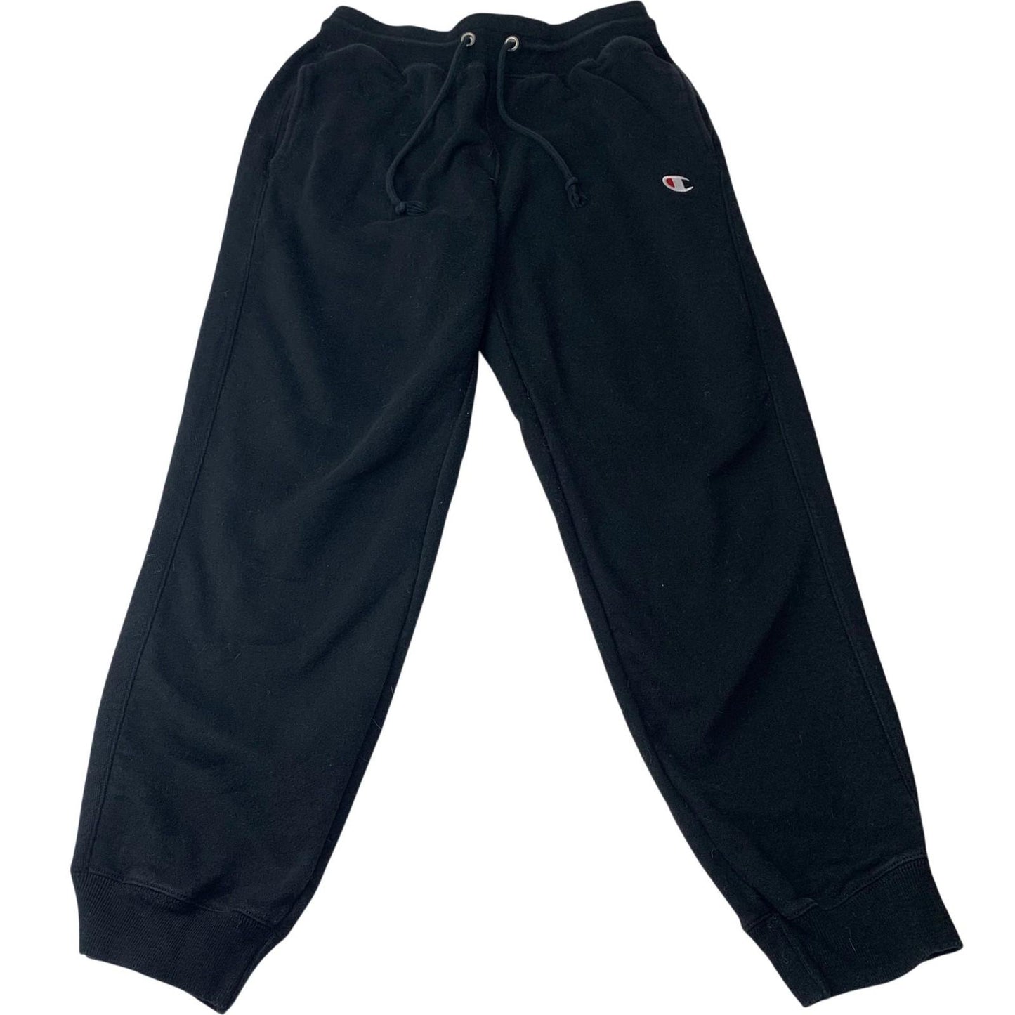 Champion Reverse Weave Jogger Sweatpants Black Logo Classic Medium