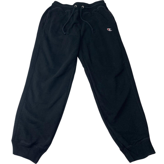 Champion Reverse Weave Jogger Sweatpants Black Logo Classic Medium