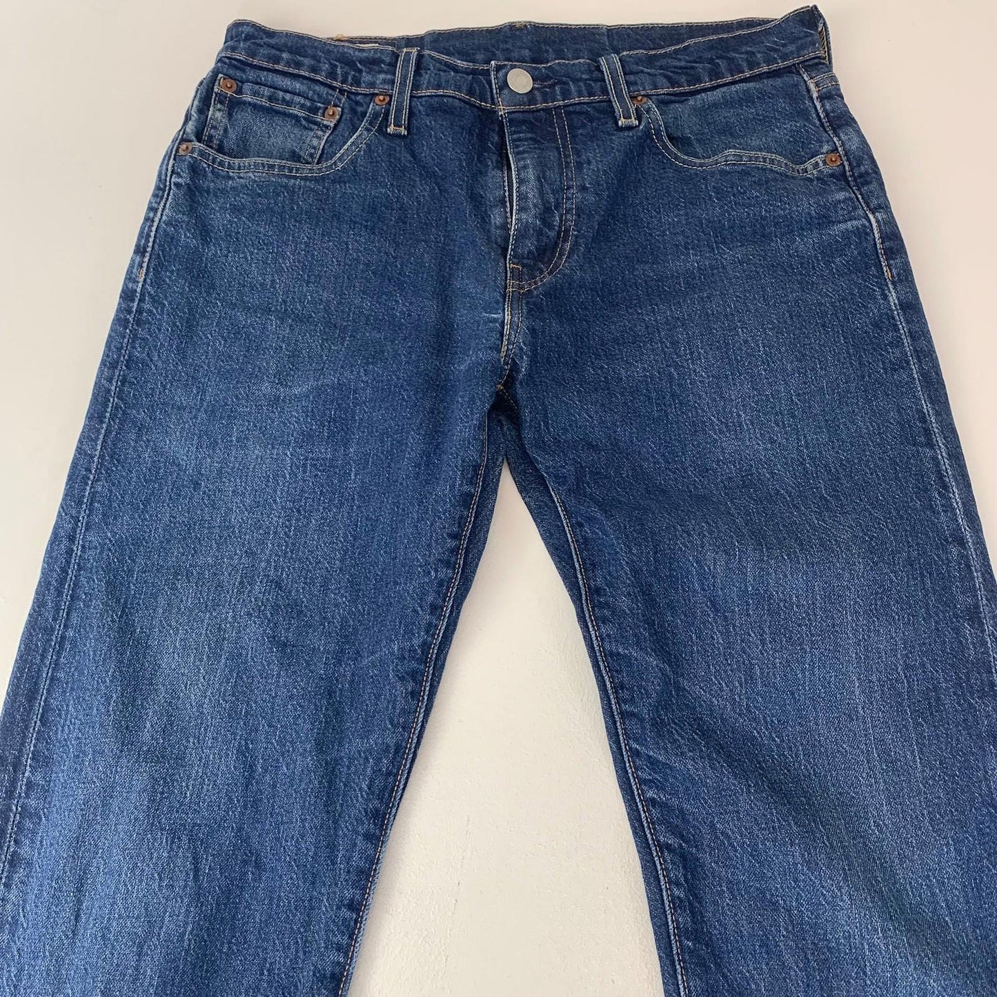 Levi's 502 Tapered Jeans Blue Denim Classic Style Mens W30 L32