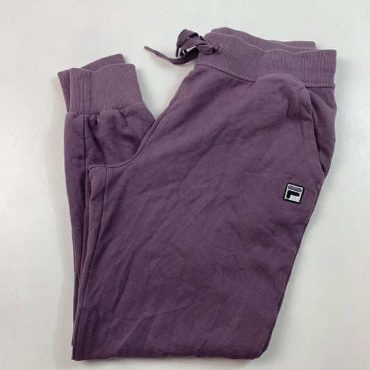 Women’s FILA Joggers / Lilac / Medium / Classic Fit / Cuffed Ankles